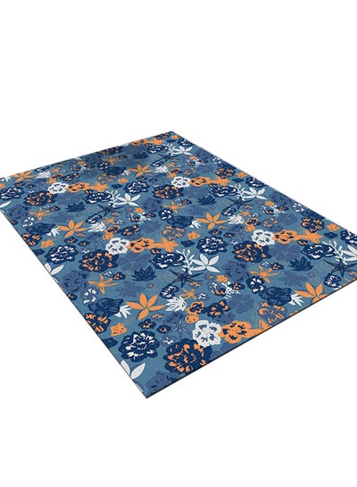 Buy Flower Pattern Home Living Room Carpet Multicolour 50X80cm in Saudi Arabia