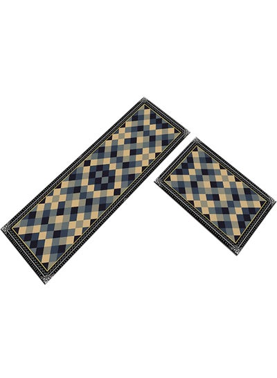 Buy 3D Geometric Pattern Rugs Fashion Modern Area Rugs Non-Slip Floor Carpet For Living Room Bedroom And Kitchen Multicolour 40X60cm in Saudi Arabia