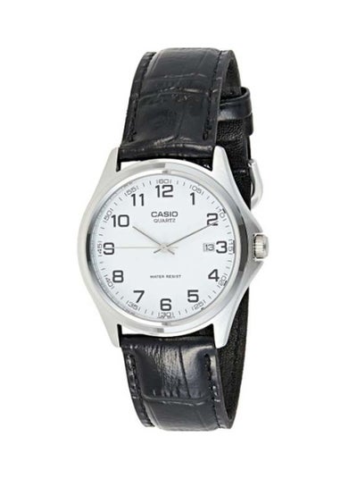 Buy Men's Leather Analog Wrist Watch MTP-1183E-7BDF in Saudi Arabia