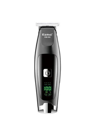 Buy LCD Display Rechargable Hair Trimmer Black in Saudi Arabia