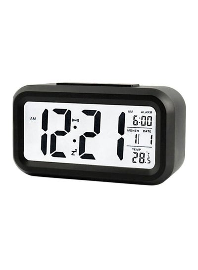 اشتري Digital Alarm Clock Black/White 5.8x3.3x2.1 inch في الامارات