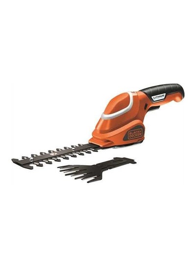 Buy Cordless Shear Shrubber Kit With 2 Blades For Box Hadges And Lawn Hedges 7V Li-Ion GSL700-GB Orange/Black in Saudi Arabia