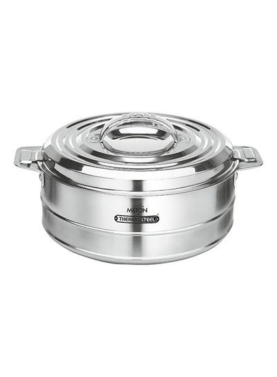 Buy Fortuner Stainless Steel Casserole Silver 2.42Liters in UAE