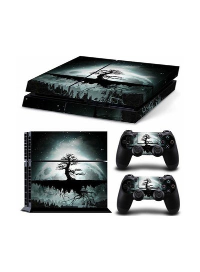 Buy 3-Piece Skin Sticker Cover For PS4 And 2 Controller Set , Tn-ps4-1655 in Egypt