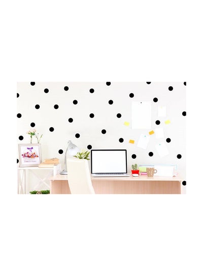 Buy Polka Dots 8Cm 50Pcs/Set Wall Decals For Living Room Home Decor Waterproof Wall Stickers Black 8x8cm in Egypt