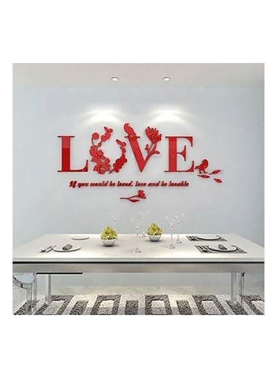 Buy Modern Wall Sticker 0075 Living Room Bedroom Bathroom Kitchen Dining Red 50x70cm in Egypt