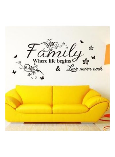 Buy Aiselshop Wall Sticker Black 50x70cm in Egypt