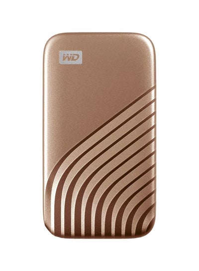 Buy 2TB My Passport SSD External Portable Solid State Drive, Gold, Up to 1,050 MB/s, USB 3.2 Gen-2, USB-C, USB-A Compatible Rosegold in Saudi Arabia