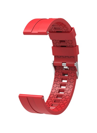 Buy Silicon Replacement Band For GT2GT2E 46 mm red in UAE