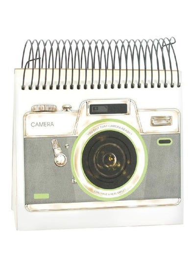 Buy Lined Camera Notebook Grey/White in Saudi Arabia