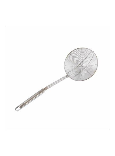 Buy Stainless Steel Oil Scoop Strainer Silver in Saudi Arabia