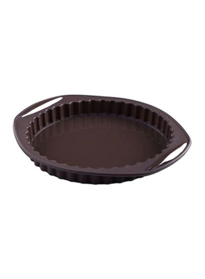 Buy Silicone Round Cake Pan Coffee ‎39 x 28.6 x 7.3cm in Saudi Arabia