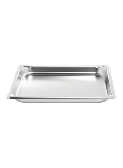 Buy Stainless Steel Deep Tray Silver 53X32.5X6.5centimeter in Saudi Arabia