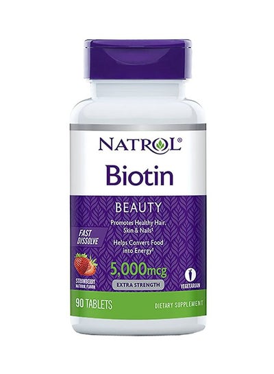 Buy Biotin Beauty 5000 Mcg - 90 Tablets in Saudi Arabia