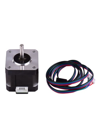Buy Stepper Motor With Wire For 3D Printer Black/Silver/Red in UAE