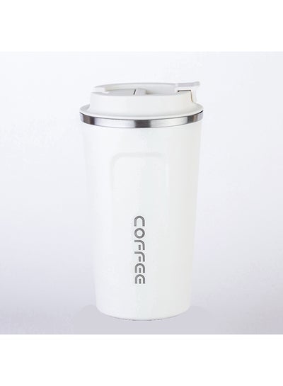 Buy Vacuum Insulated Coffee Mug White 510ml in UAE