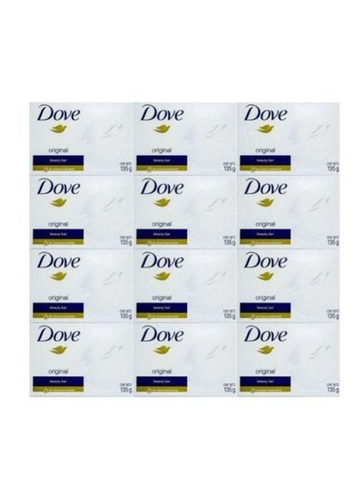 Buy 12-Piece Beauty Bar Soap Set White 12x135g in UAE
