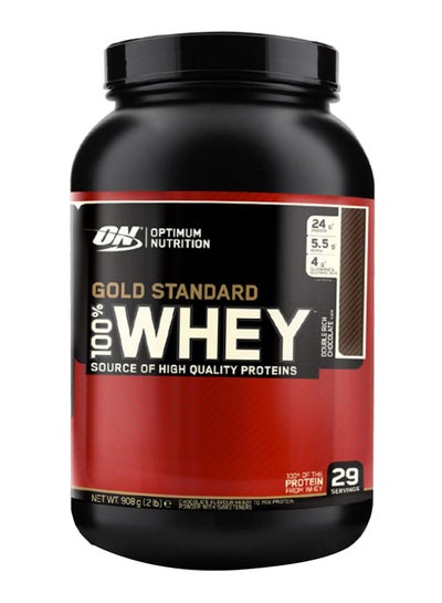 Buy Gold Standard 100 Percent Whey Protein - Double Rich Chocolate - 908 Gram in UAE