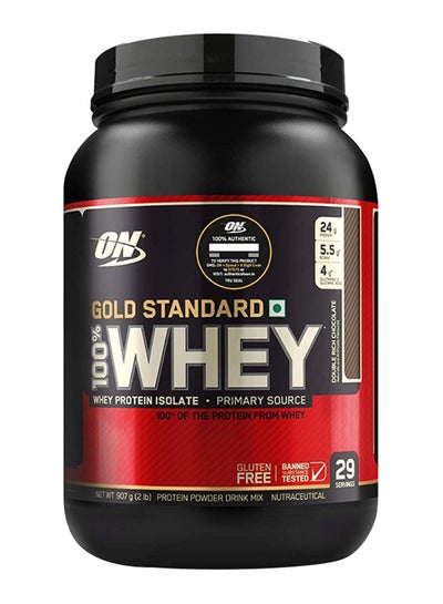 Buy Gold Standard 100 Percent Whey Protein - Double Rich Chocolate - 907 Gram in Saudi Arabia