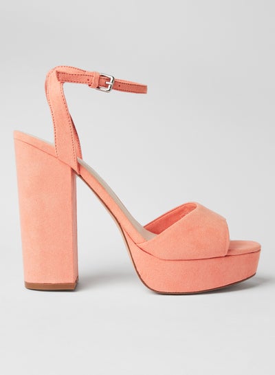 Buy Ankle Strap High Heel Sandals Carnelian in Saudi Arabia