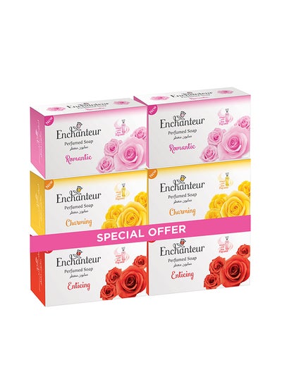 اشتري Soap Romantic Charming Enticing 125g Pack of 6 في الامارات