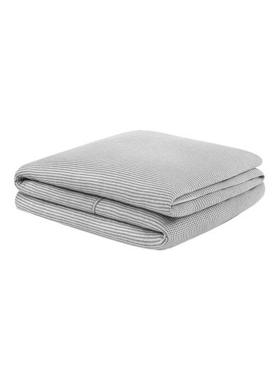 Buy Duvet Cover - With , Comforter 220X200 Cm, - For King Size Mattress - Heather Grey/Charcoal - Combination Heather Grey/Charcoal in UAE