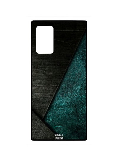 Buy Abstract Printed Case Cover For Samsung Galaxy Note20 Ultra Black/Green in Egypt