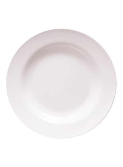 Buy Melamine Soup Plate White 9inch in UAE