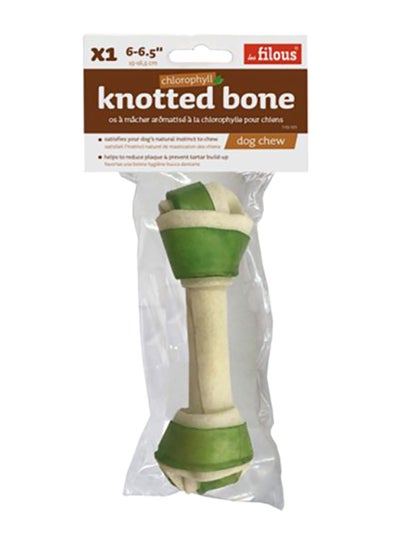 Buy Knotted Bone Bi  Colour With Chlorophyll White 6-6.5inch in UAE