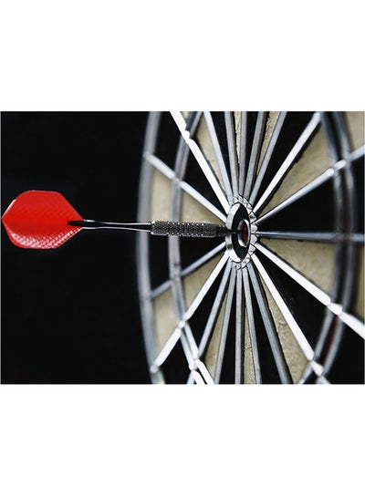 Buy Darts Themed Self Adhesive Wall Sticker Black/Red 140x105cm in Egypt