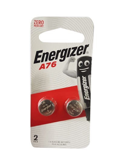 Buy 2-Piece A76/Lr44 Alkaline Battery Set Silver in UAE