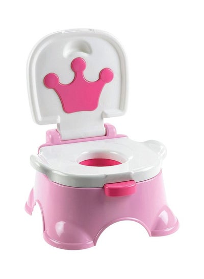 Buy 3-In-1 Royal Baby Potty Step Stool - Pink in Saudi Arabia