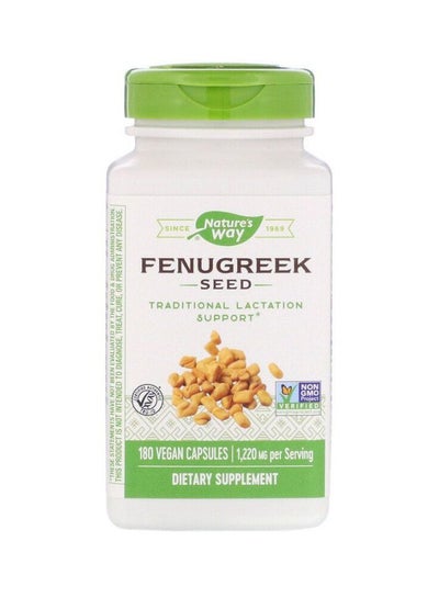 Buy Fenugreek Seed Dietary Supplement 1220mg - 180 Vegan Capsules in Saudi Arabia