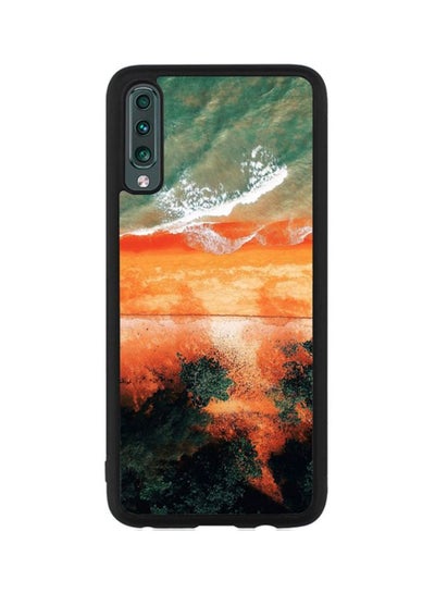 Buy Protective Case Cover For Samsung Galaxy A70 Orange/Green/Black in Saudi Arabia