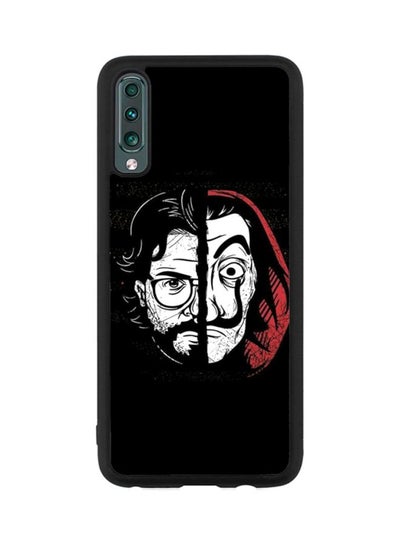 Buy Protective Case Cover For Samsung Galaxy A50 Black/White/Red in Saudi Arabia