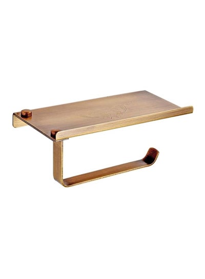 Buy European Style Retro Toilet Paper Holder Gold 287.5grams in Saudi Arabia