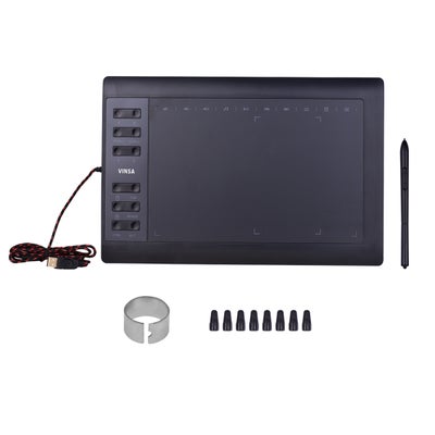 Buy Professional Graphics Drawing Tablet Black in Saudi Arabia