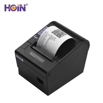 Buy HD Portable Wireless Bluetooth USB Ethernet Interface Thermal Receipt Printer With Auto Cutter 8cm Black in Saudi Arabia