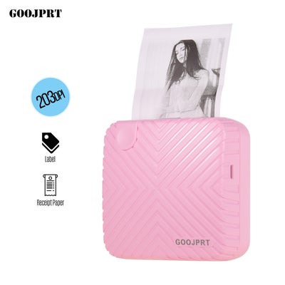 Buy P6 Pocket Mini Portable Printer Pink in Saudi Arabia