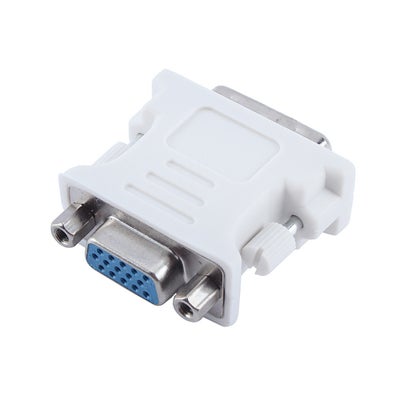 Buy DVI Male To VGA Female Video Converter White in UAE