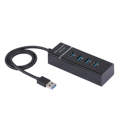 Buy High Speed 4 Ports USB 3.0 Hub Black in Egypt