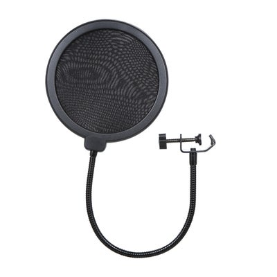 Buy Mic Shield Microphone Pop Filter 818-LU Black in Egypt