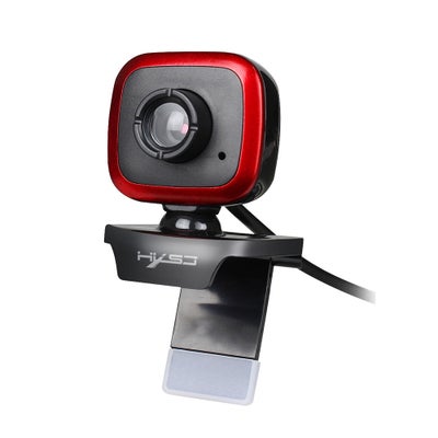 اشتري كاميرا ويب A849 480P بخاصية التركيز اليدوي ومنفذ USB أسود وأحمر في السعودية