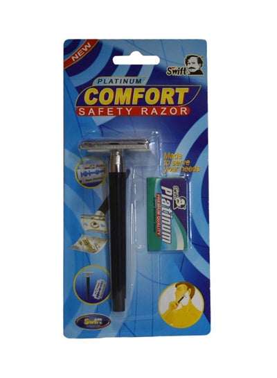 Buy Platinium Saftey Comfort Razor Black in UAE