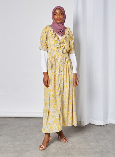 اشتري فستان طويل من لومينا Citrus Lemina Print في مصر