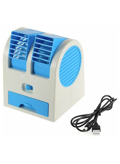 Buy Mini Usb Portable Air Conditioner And Cooling Fan HB-168 Blue in Saudi Arabia