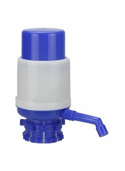 Buy Hand Press Manual Pump Water Dispenser Blue/Grey in UAE
