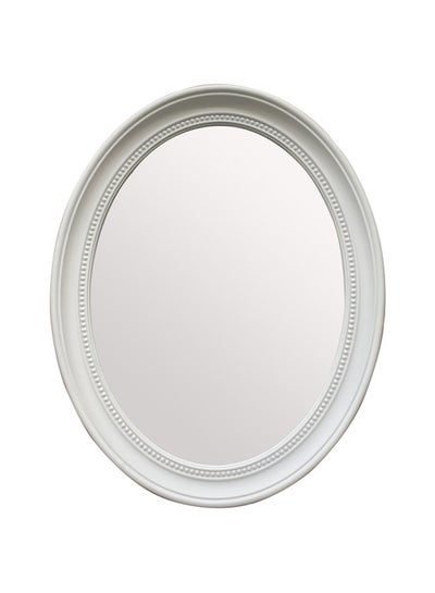 Buy Elegent Decor Wall Mirror Silver 70x56centimeter in Saudi Arabia