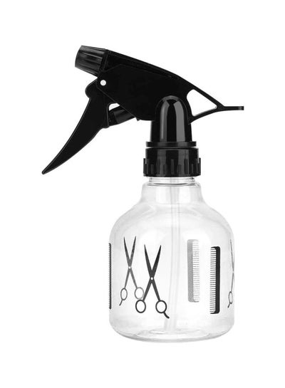 Buy Plastic Spray Bottle Clear/Black 11.4x16.3x7cm in Saudi Arabia