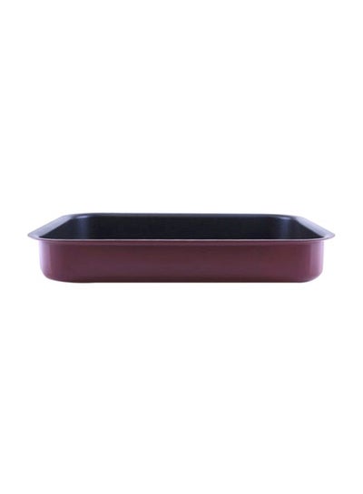 Buy Non-Stick Baking Tray Red/Black 43.8x5.5x31.6cm in Saudi Arabia